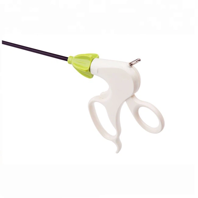 Disposable Single Action Fenestrated Johan Grasping Forceps (Jaw Length: 22mm)
